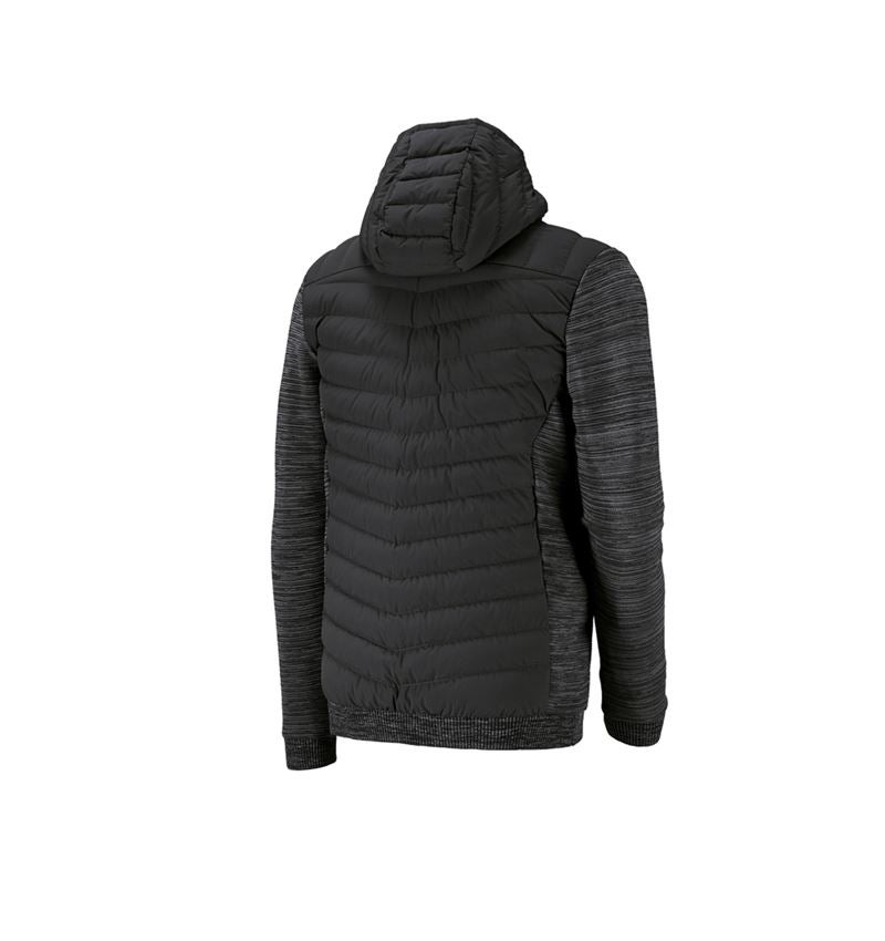 Topics: Hybrid hooded knitted jacket e.s.motion ten + oxidblack melange 2