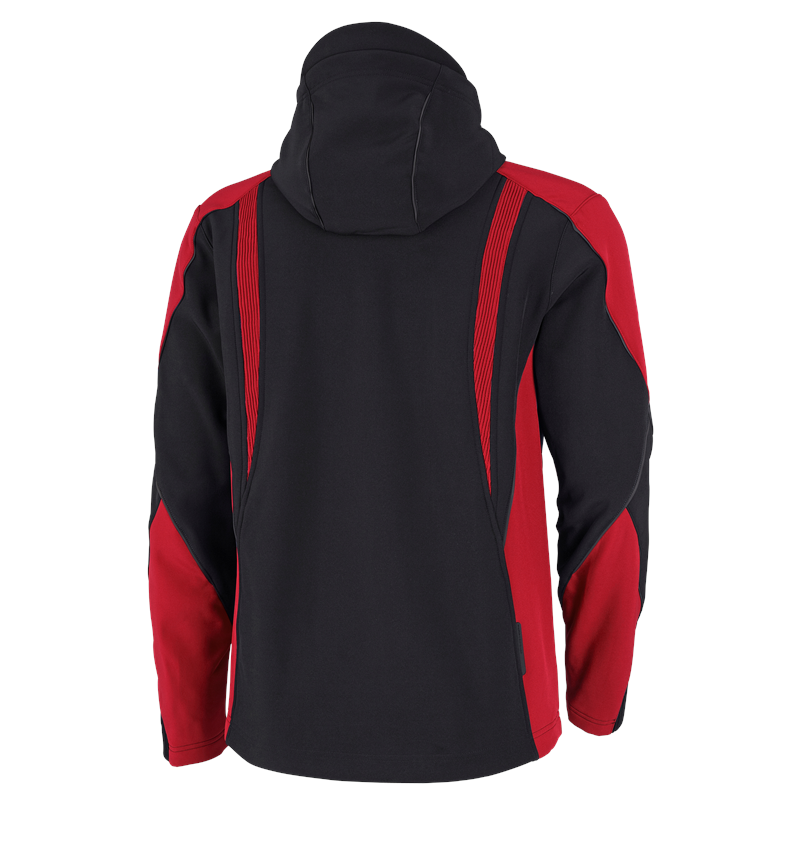 Work Jackets: Softshell jacket e.s.vision + black/red 3