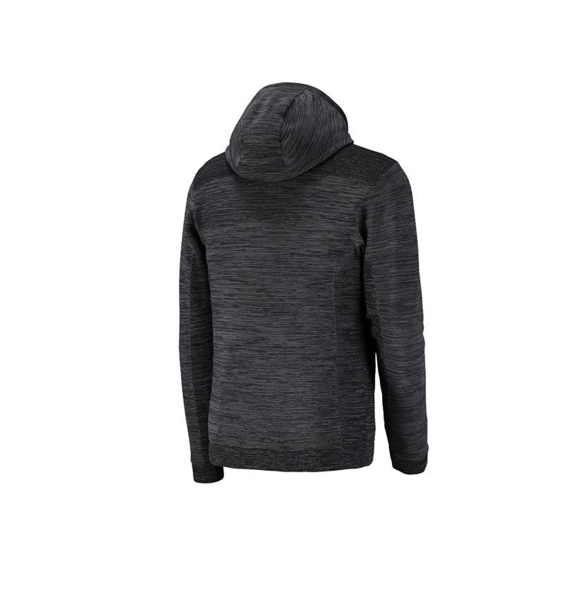 Topics: Windbreaker hooded knitted jacket e.s.motion ten + oxidblack melange 2