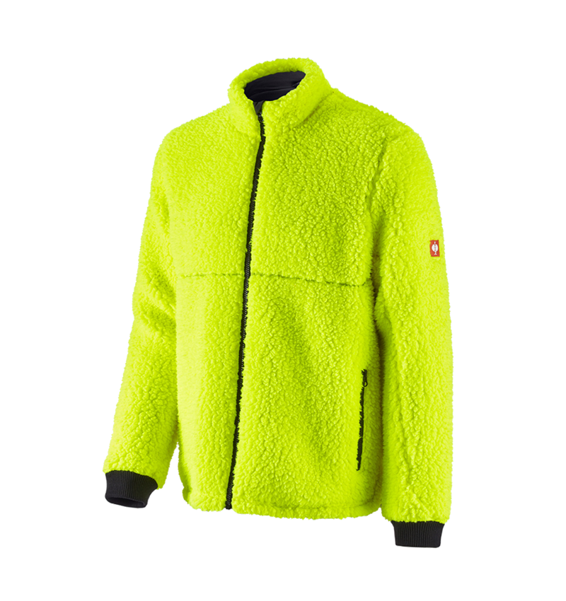 Work Jackets: e.s. Forestry faux fur jacket + high-vis yellow 2