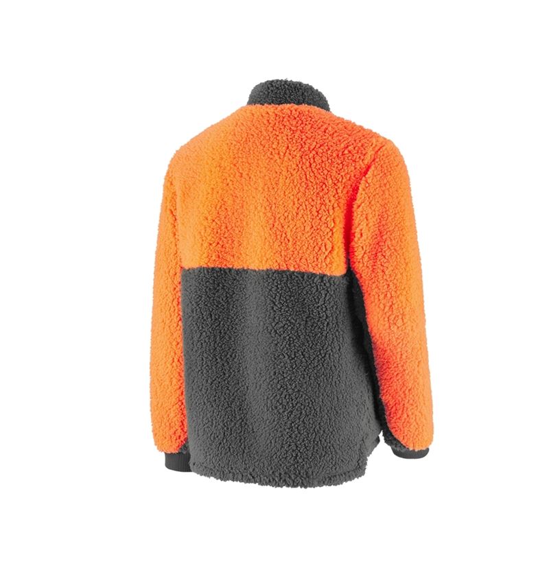 Work Jackets: e.s. Forestry faux fur jacket + high-vis orange/carbon grey 3