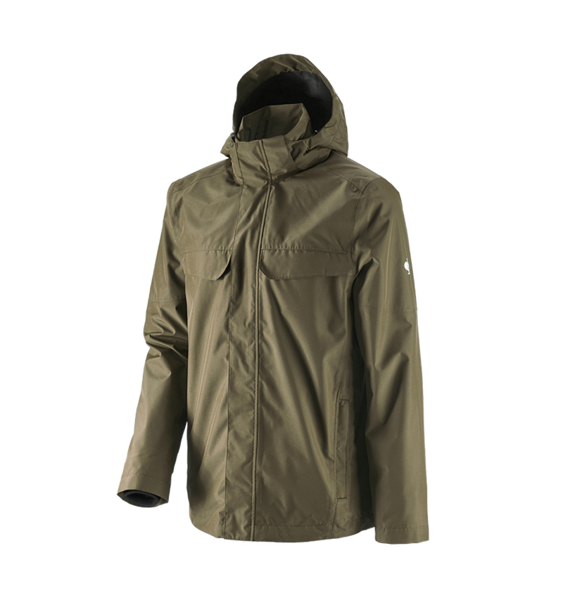 Work Jackets: Rain jacket e.s.concrete + mudgreen 2