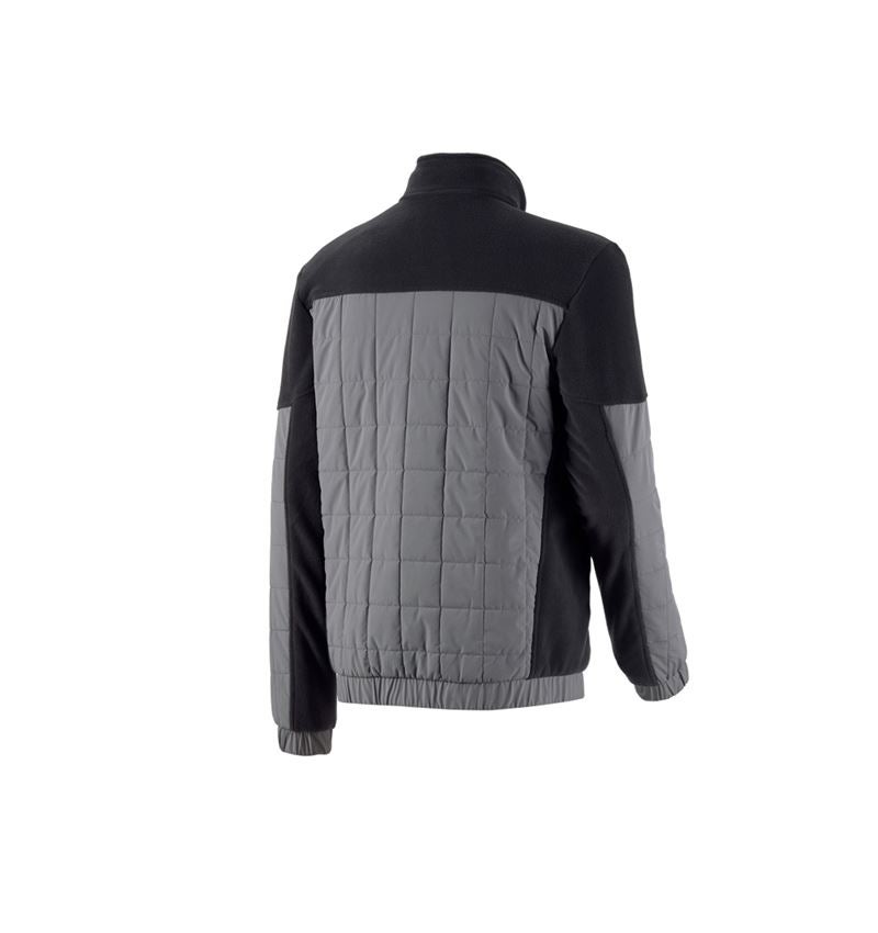 Work Jackets: Hybrid fleece jacket e.s.concrete + black/basaltgrey 3