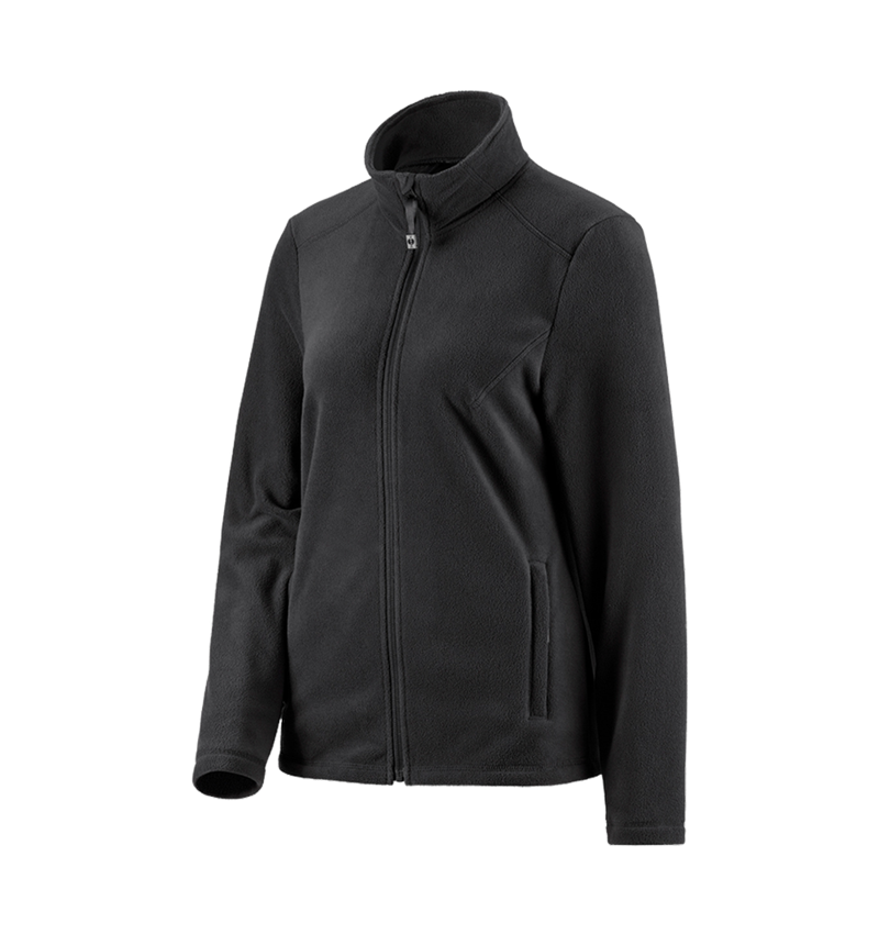 Work Jackets: e.s. Fleece jacket CI, ladies' + black 2