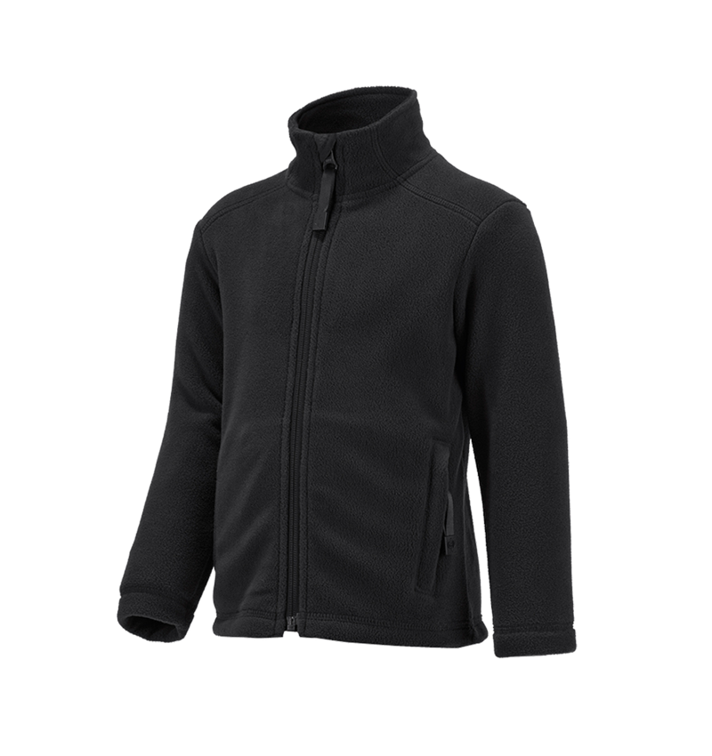 Jackets: e.s. Fleece jacket CI, children's + black 2