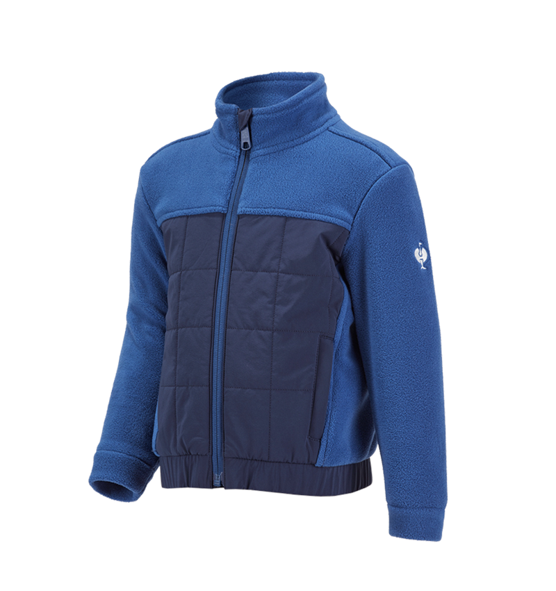 Jackets: Hybrid fleece jacket e.s.concrete, children's + alkaliblue/deepblue 2