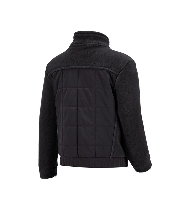 Jackets: Hybrid fleece jacket e.s.concrete, children's + black 3