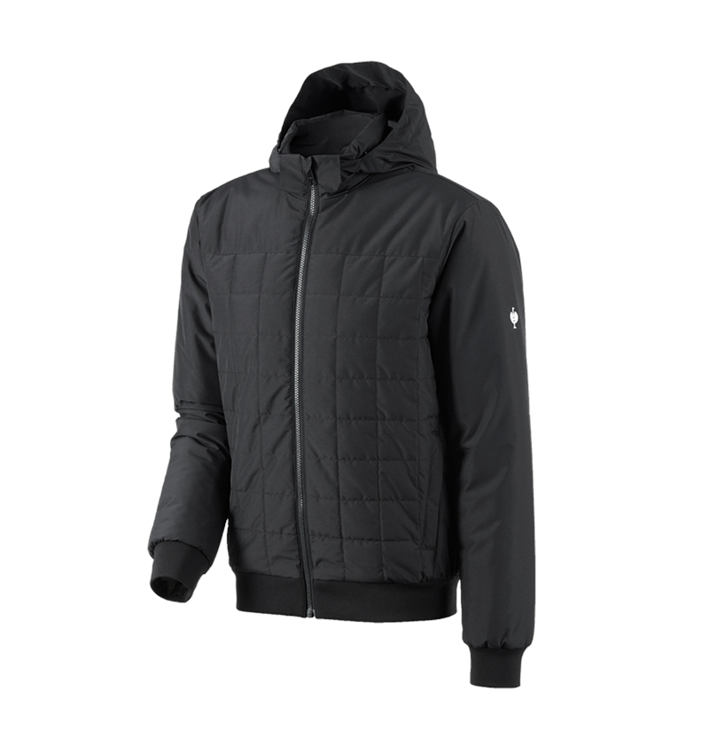 Work Jackets: Hooded pilot jacket e.s.concrete + black 2