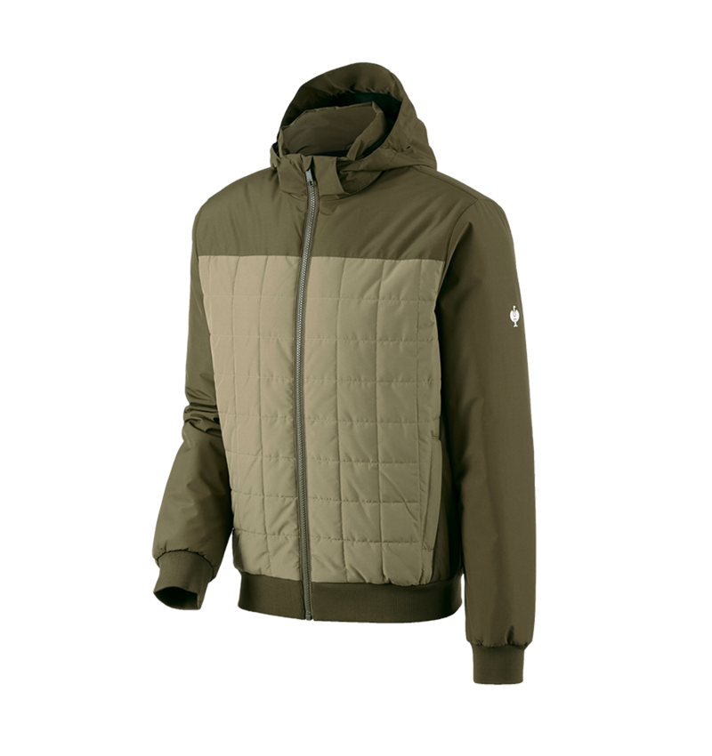 Topics: Hooded pilot jacket e.s.concrete + mudgreen/stipagreen 3
