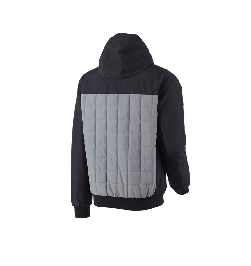 Work Jackets: Hooded pilot jacket e.s.concrete + black/basaltgrey 3