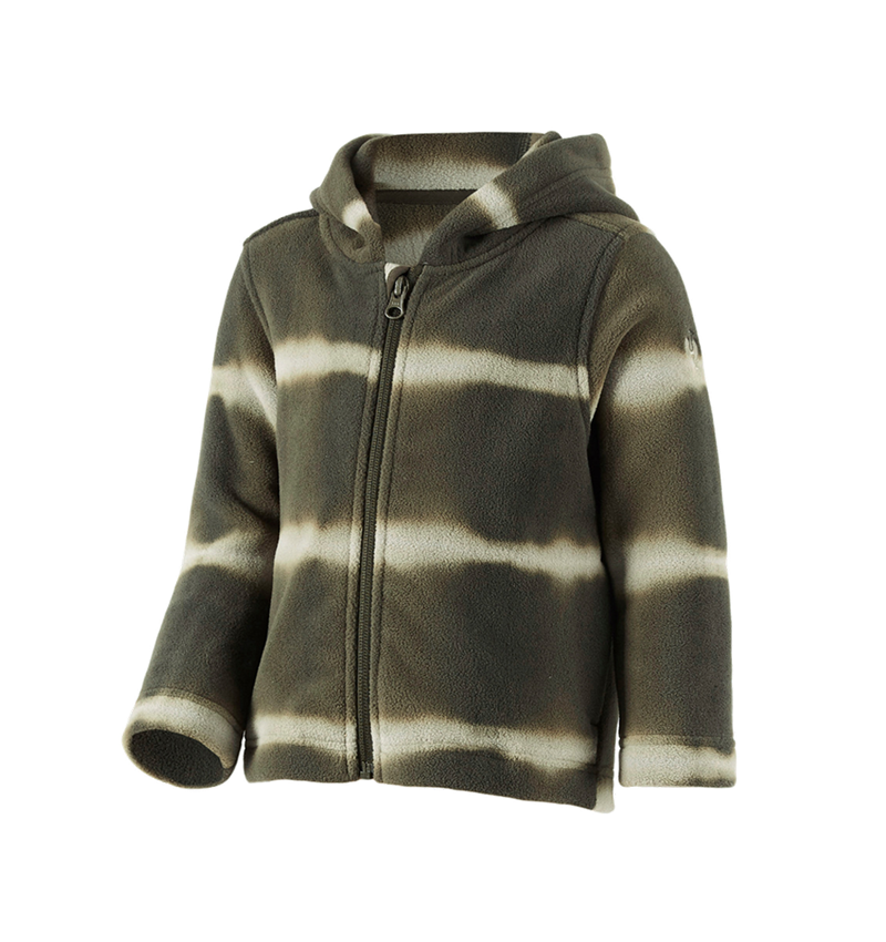 Jackets: Fleece hoody jacket tie-dye e.s.motion ten, child. + disguisegreen/moorgreen 2