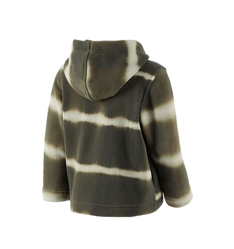 Jackets: Fleece hoody jacket tie-dye e.s.motion ten, child. + disguisegreen/moorgreen 3