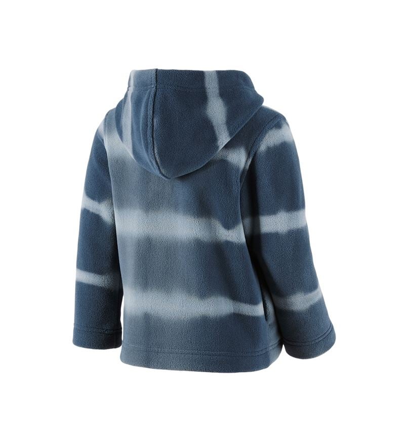Jackets: Fleece hoody jacket tie-dye e.s.motion ten, child. + slateblue/smokeblue 3