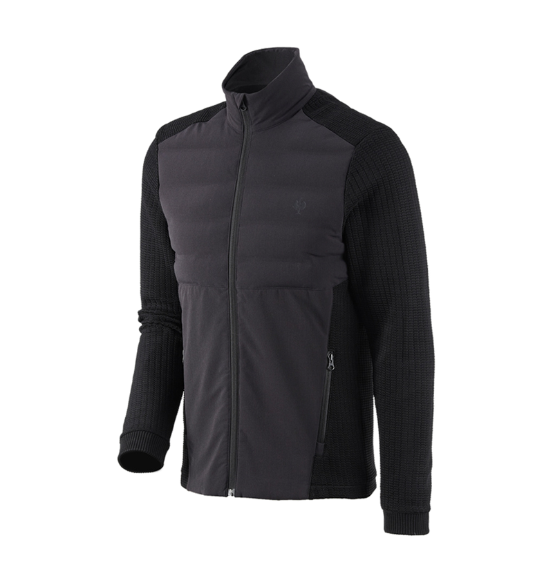 Clothing: Hybrid knitted jacket e.s.trail + black 2