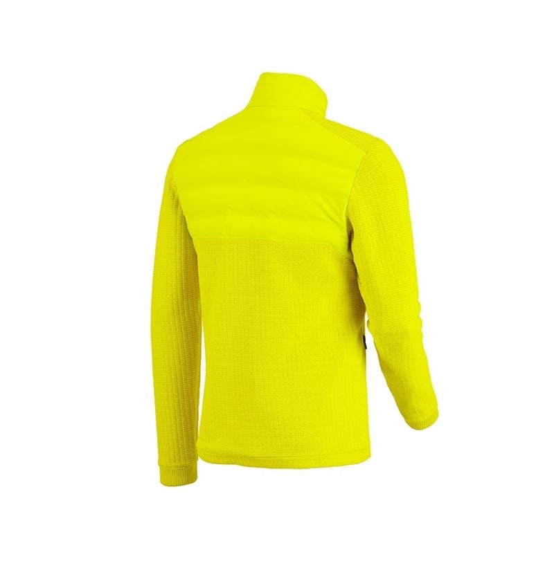 Work Jackets: Hybrid knitted jacket e.s.trail + acid yellow/black 3