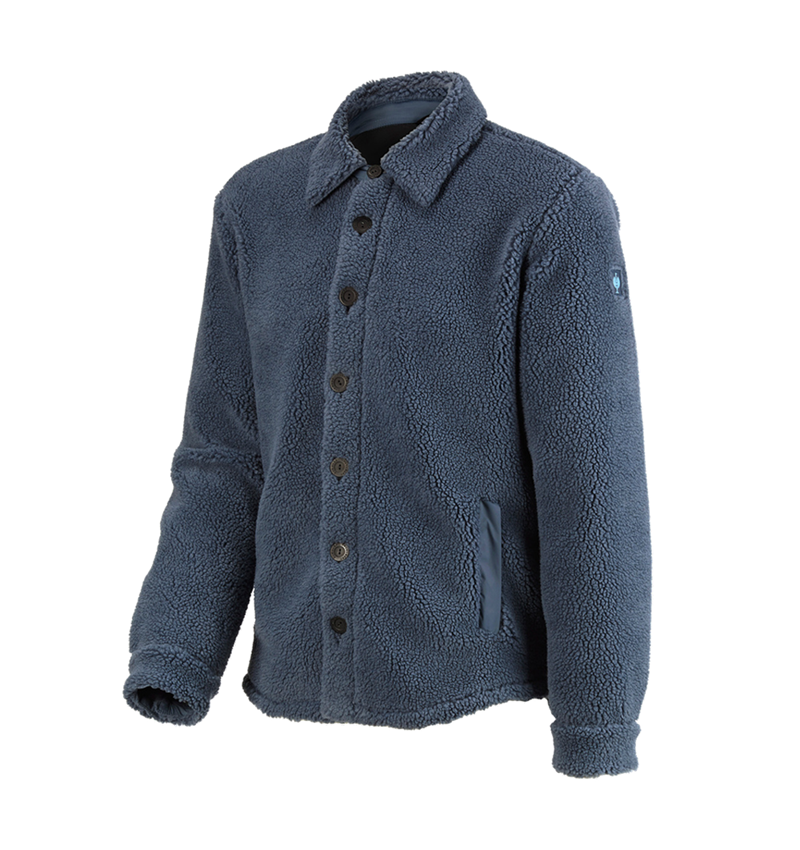 Work Jackets: Faux fur jacket e.s.iconic + oxidblue 3