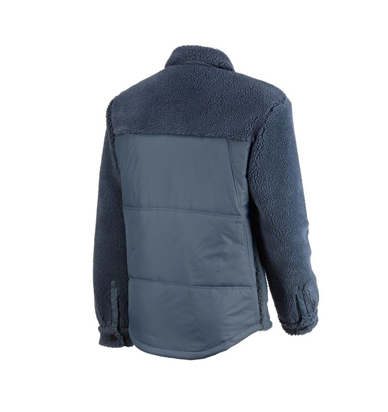 Work Jackets: Faux fur jacket e.s.iconic + oxidblue 4
