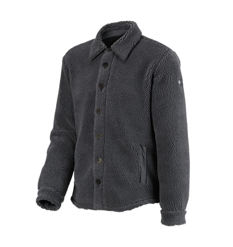 Work Jackets: Faux fur jacket e.s.iconic + carbongrey 8