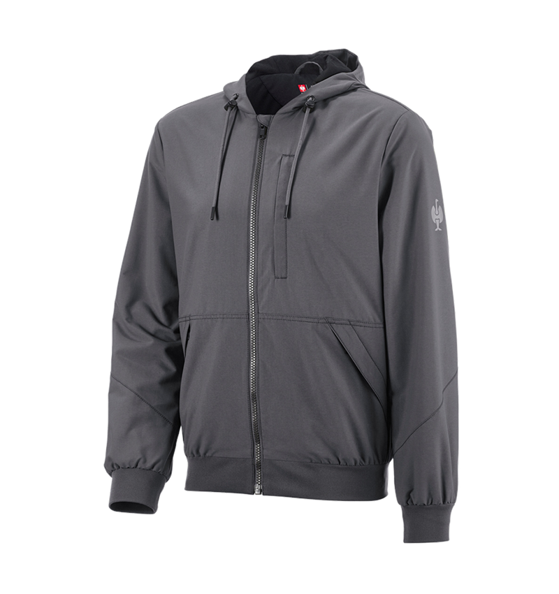 Clothing: Hooded jacket e.s.iconic + carbongrey 4