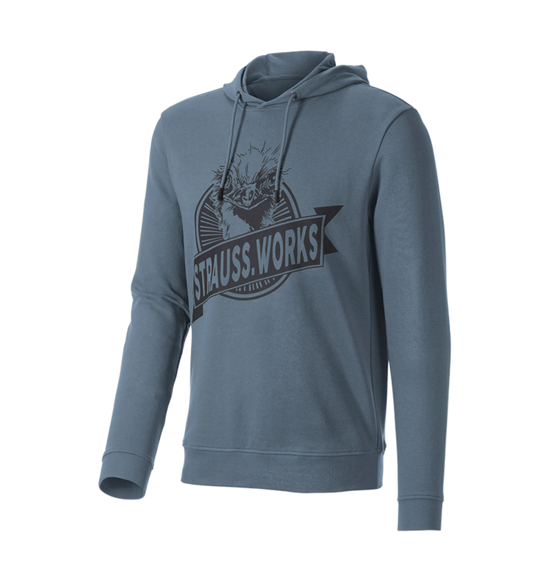 Shirts & Co.: Hoody-Sweatshirt e.s.iconic works + oxidblau 3