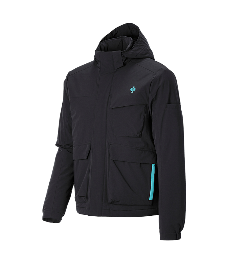 Vêtements: Veste d'hiver e.s.trail + noir/lapis turquoise 5