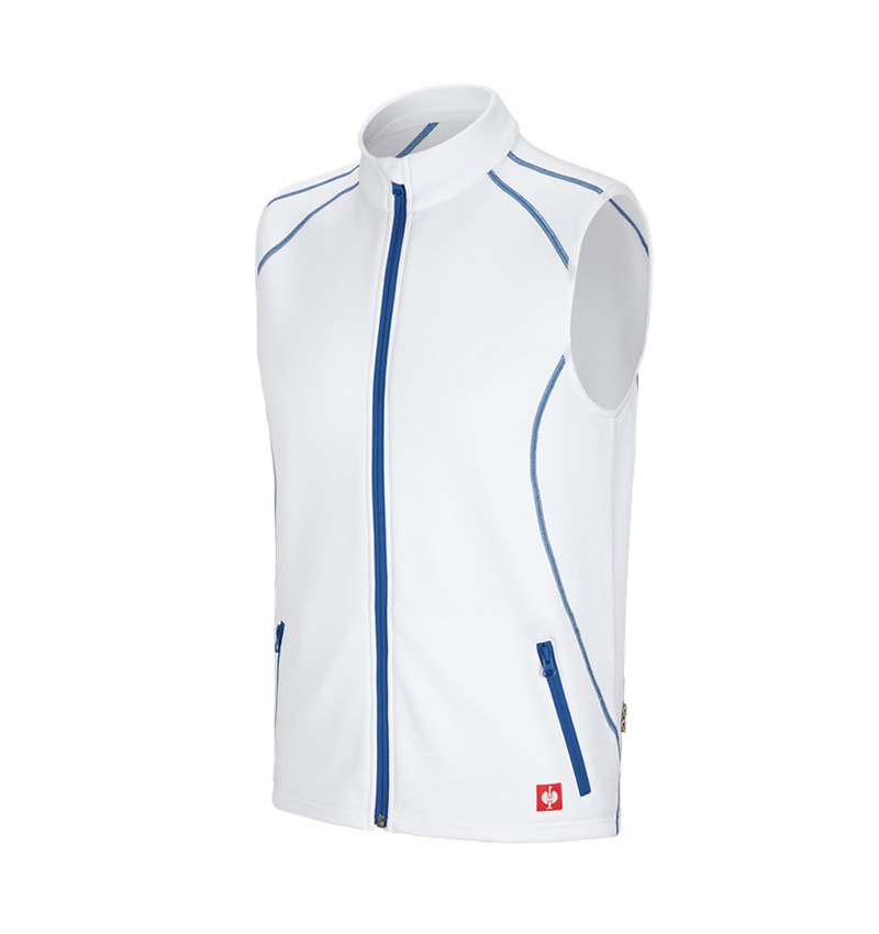 Gardening / Forestry / Farming: Function bodywarmer thermo stretch e.s.motion 2020 + white/gentianblue 3