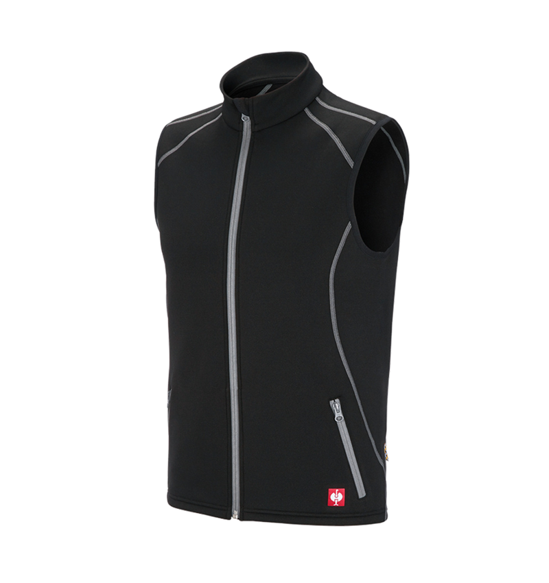 Menuisiers: Gilet thermo stretch e.s.motion 2020 + noir/platine 2