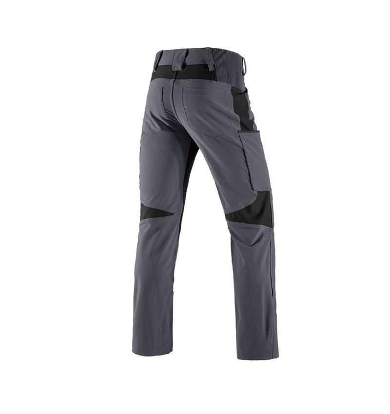 Pantalons de travail: Pantalon Cargo e.s.vision stretch, hommes + gris/noir 3