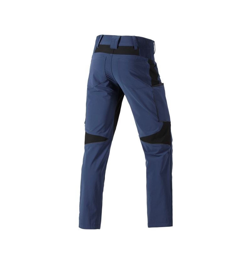 Pantalons de travail: Pantalon Cargo e.s.vision stretch, hommes + bleu profond 3