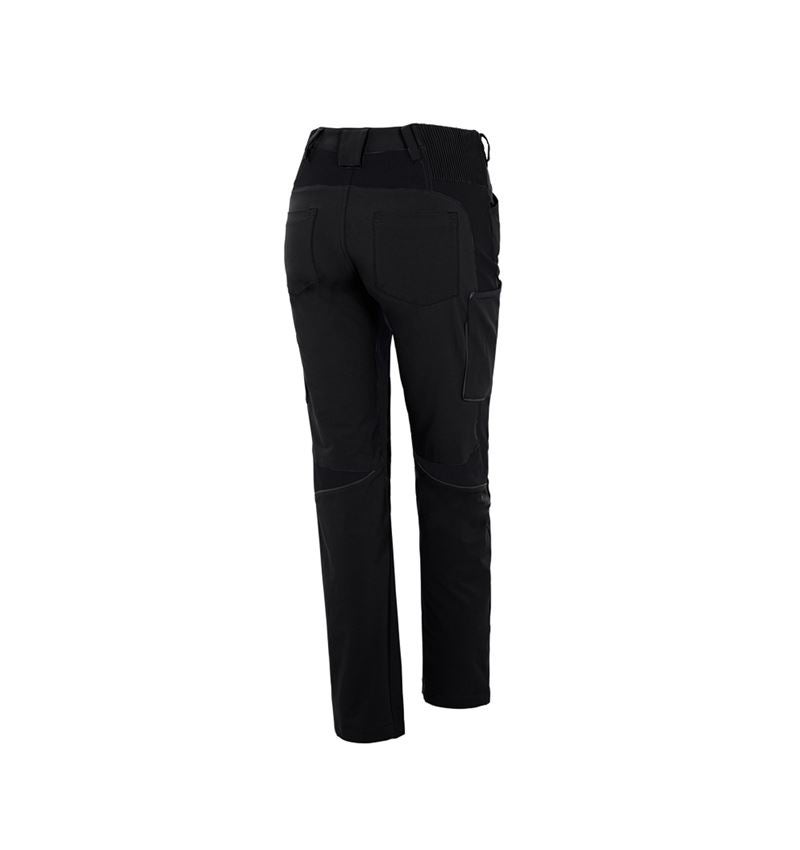 Pantalons de travail: Pantalon Cargo e.s.vision stretch, femmes + noir 3