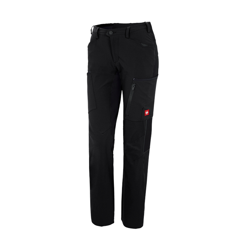 Pantalons de travail: Pantalon Cargo e.s.vision stretch, femmes + noir 2