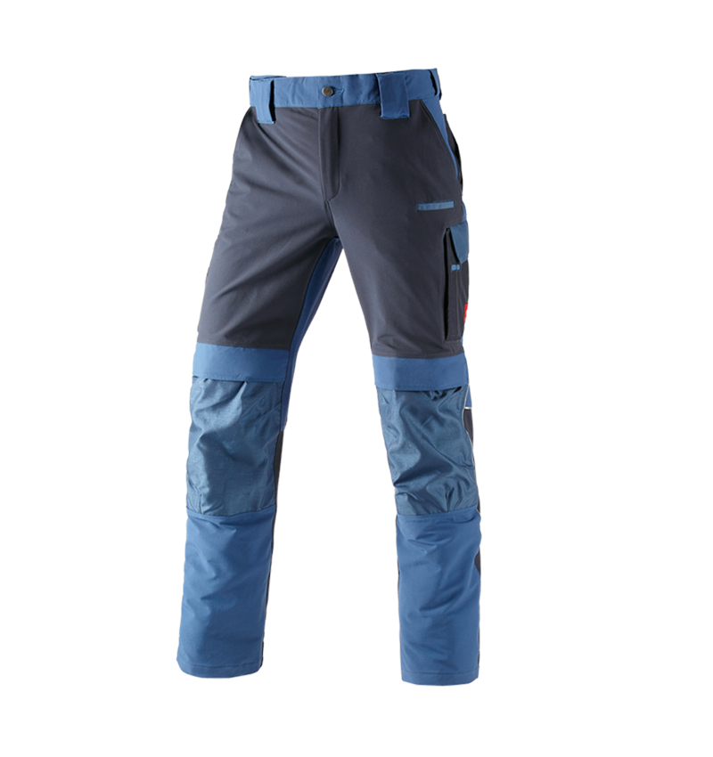 Pantalons de travail: Fonct. pantalon à taille élast. e.s.dynashield + cobalt/pacifique 2