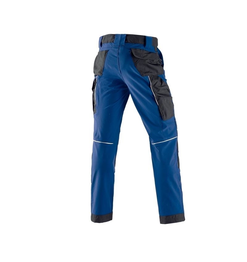 Pantalons de travail: Fonct. pantalon à taille élast. e.s.dynashield + bleu royal/noir 3