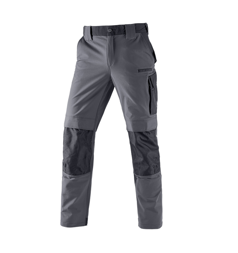Horti-/ Sylvi-/ Agriculture: Fonct. pantalon à taille élast. e.s.dynashield + ciment/noir 2
