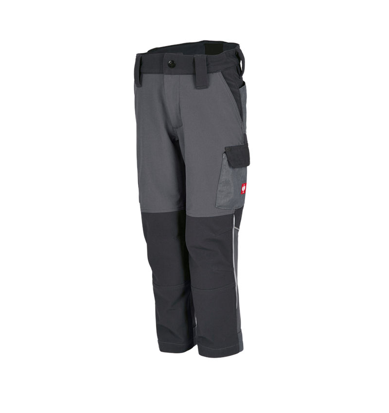 Trousers: Funct. cargo trousers e.s.dynashield, children's + cement/graphite 2