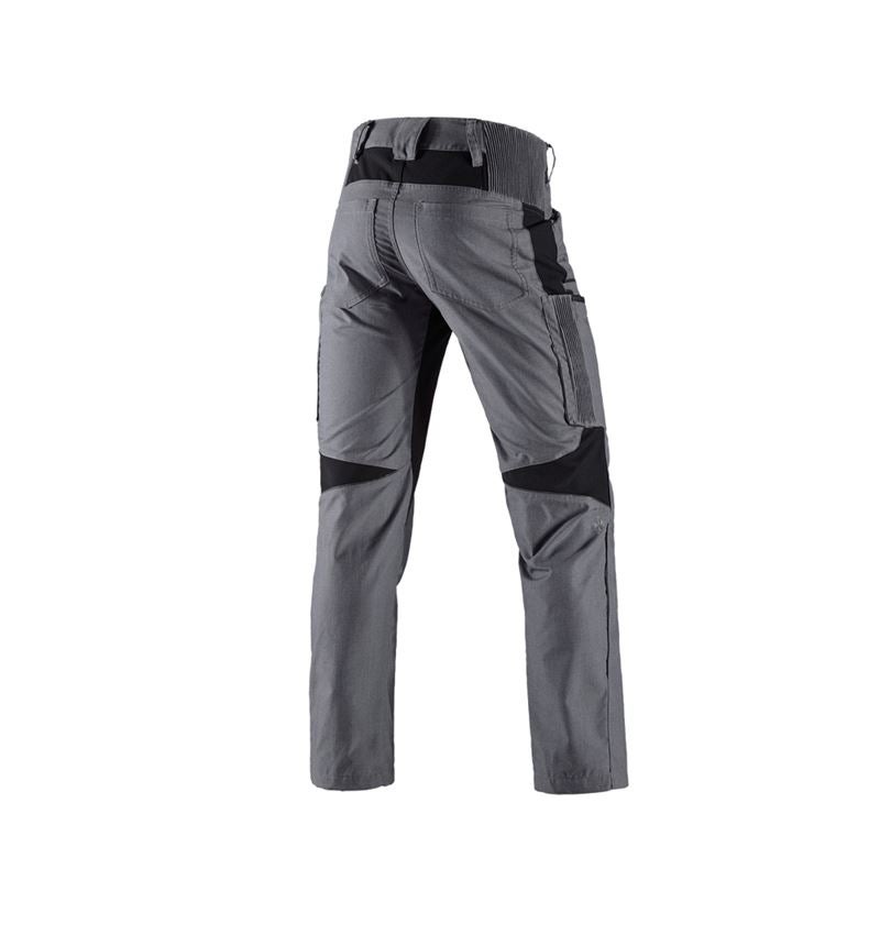Pantalons de travail: Pantalon cargo e.s.vision + ciment mélange/noir 3