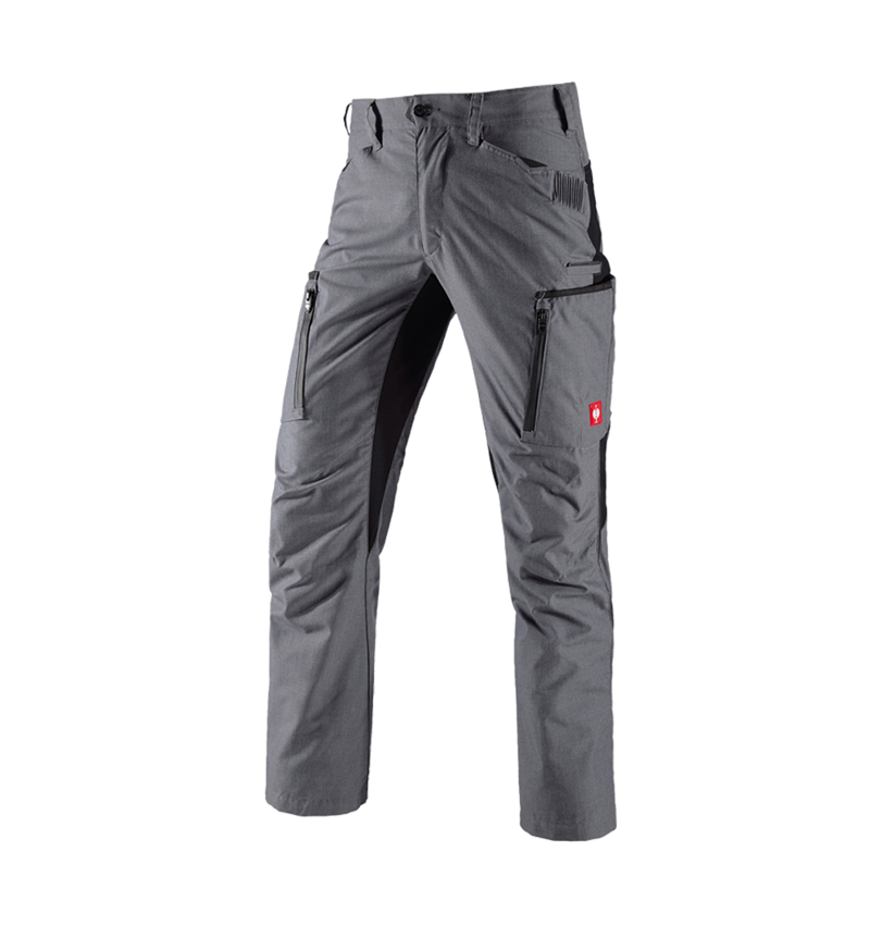 Work Trousers: Cargo trousers e.s.vision + cement melange/black 2