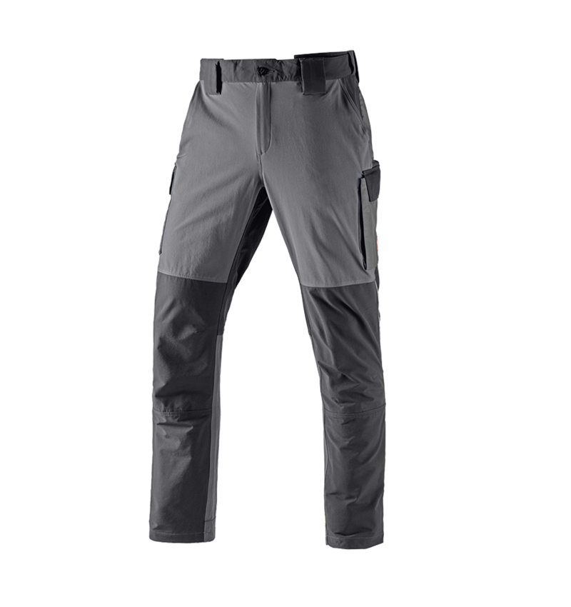 Pantalons de travail: Fonctionnel pantalon cargo d’hiver e.s.dynashield + ciment/graphite
