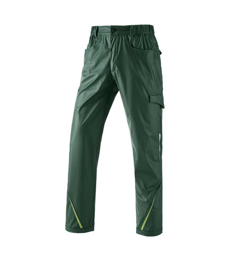 Pantalons de travail: Pantalon de pluie e.s.motion 2020 superflex + vert/vert d'eau 2