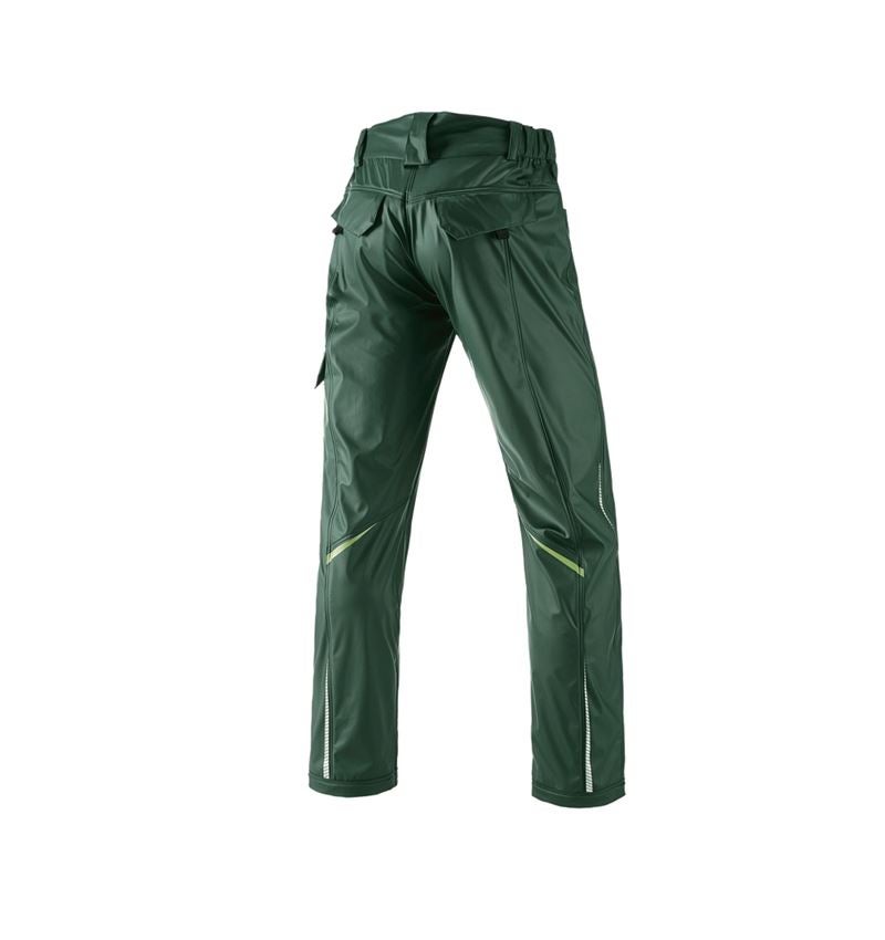 Work Trousers: Rain trousers e.s.motion 2020 superflex + green/seagreen 3