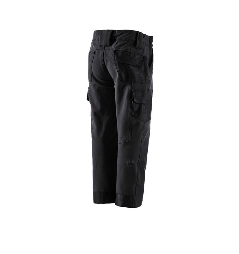 Trousers: Winter funct. cargotr. e.s.dynashield solid,childr + black 1