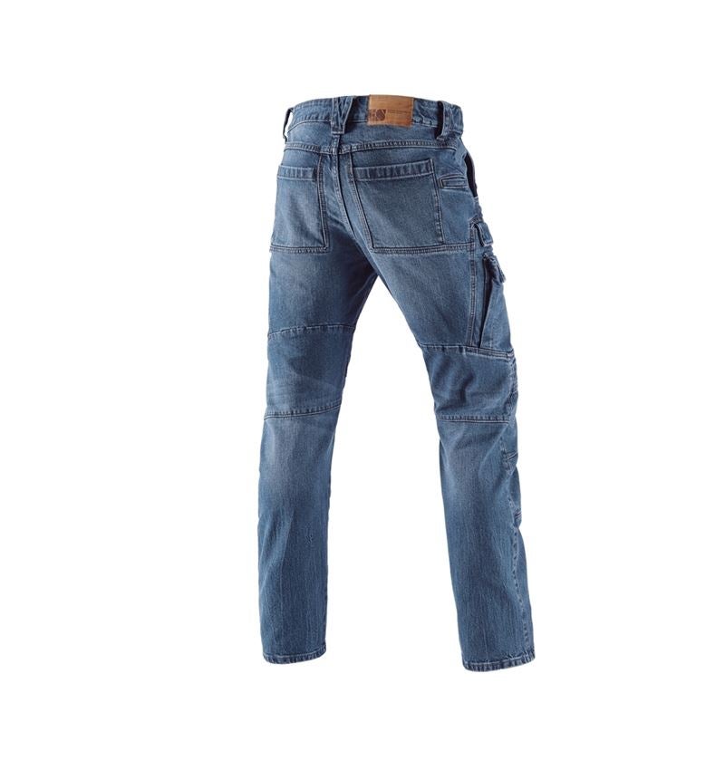 Pantalons de travail: e.s. Jeans de travail cargo POWERdenim + stonewashed 9