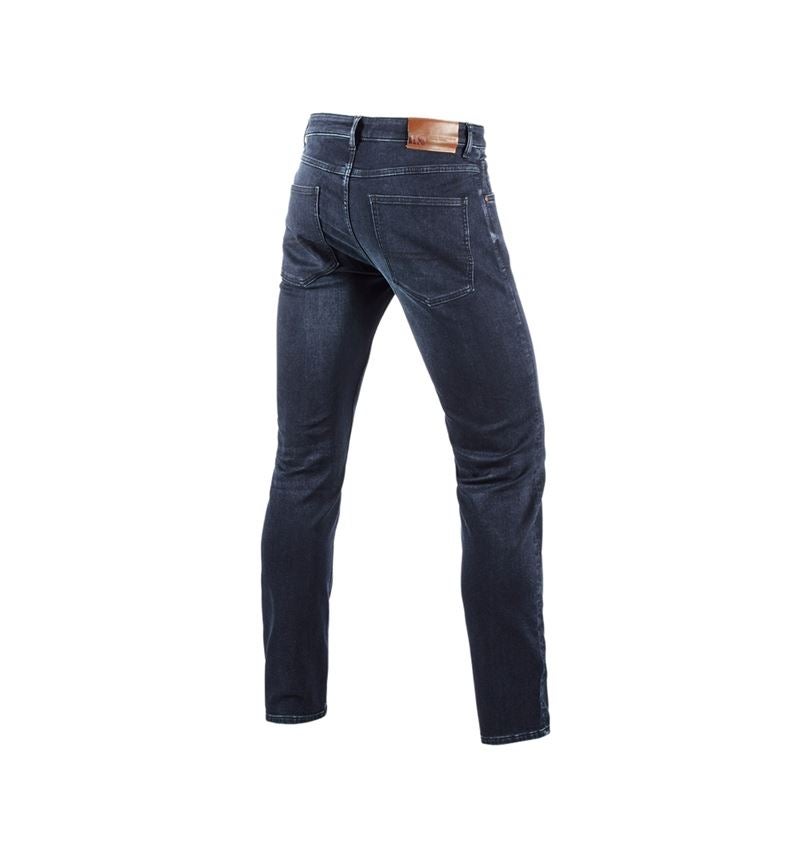 Work Trousers: e.s. 5-pocket jeans jog-denim + darkwashed 3