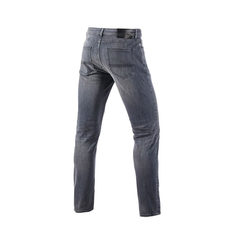 Work Trousers: e.s. 5-pocket stretch jeans, slim + graphitewashed 3