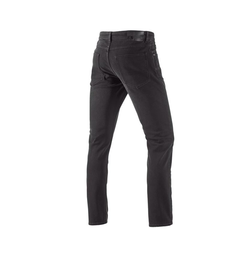 Work Trousers: e.s. Winter 5-Pocket stretch jeans + blackwashed 2