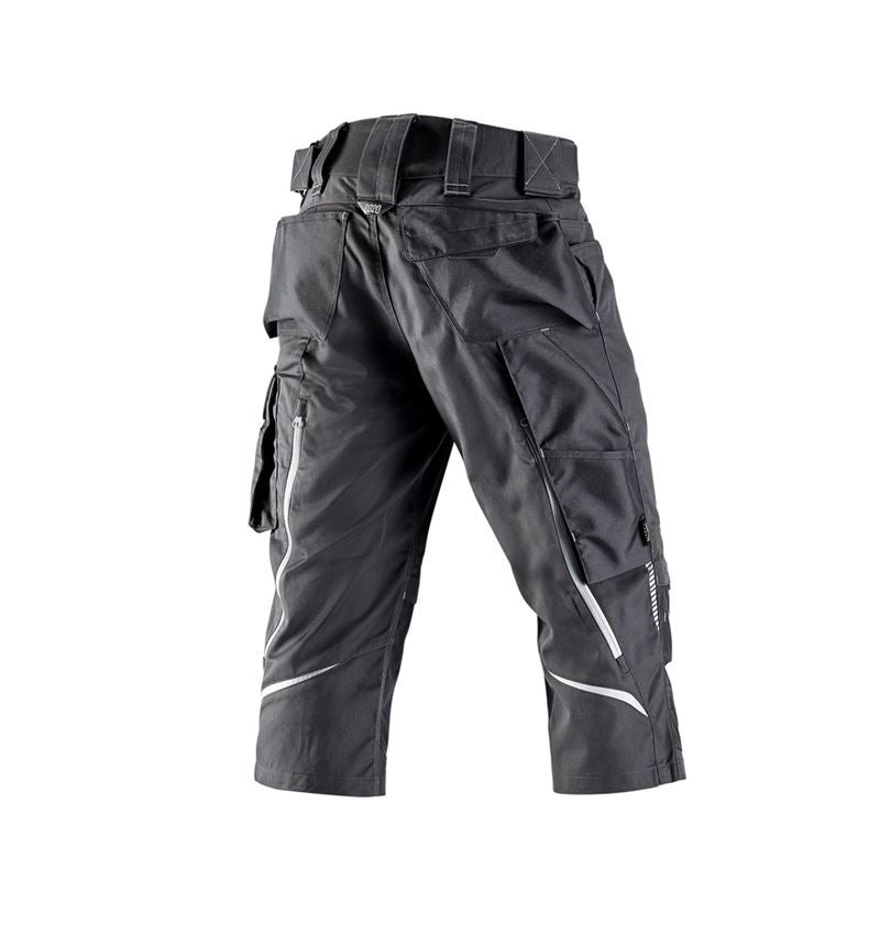 Work Trousers: 3/4 length trousers e.s.motion 2020 + anthracite/platinum 2