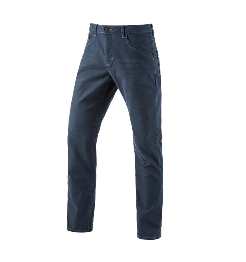 Work Trousers: 5-pocket Trousers e.s.vintage + arcticblue
