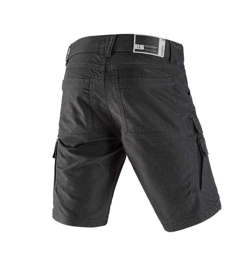 Pantalons de travail: Short cargo e.s.vintage + noir 3