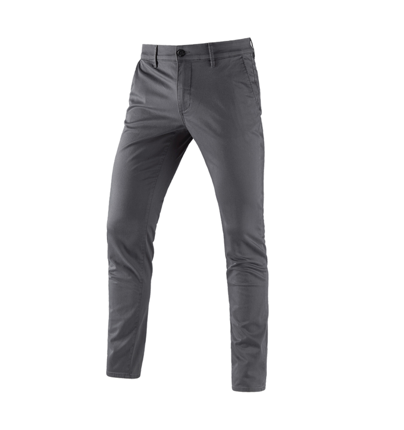 Work Trousers: e.s. 5-pocket work trousers Chino + anthracite 2