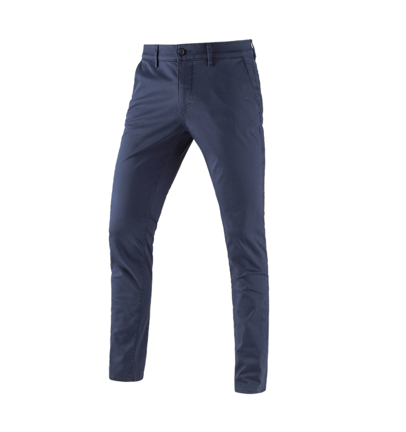 Work Trousers: e.s. 5-pocket work trousers Chino + navy 2